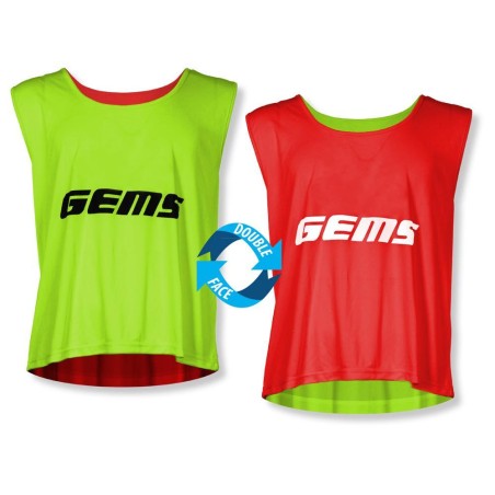 GEMS CASACCA TWIN DOUBLE (CONF. DA 5 PZ) - VERDE FLUO/ROSSO