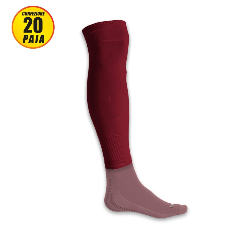 BASIC CALZA TUBOLARE (CONF. 20 PAIA) - GRANATA